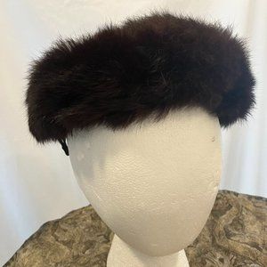 Vintage Faux fur cocktail hat